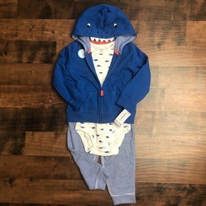 Baby Shark Hoodie Outfit 24 Months